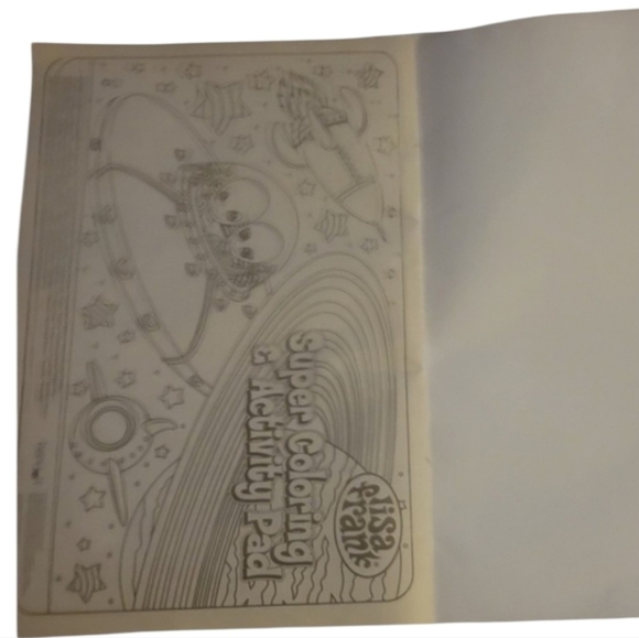 NEW 2023 Lisa Frank Giant Color & Activity Book Vibrant Colors Bug Alien Peace - Picture 16 of 16